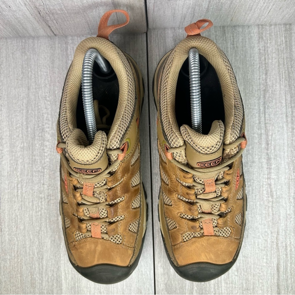 Keen Targhee Vent Trail Hiking Brown Leather Sneaker Boot Women’s Size 7.5 - Picture 6 of 11